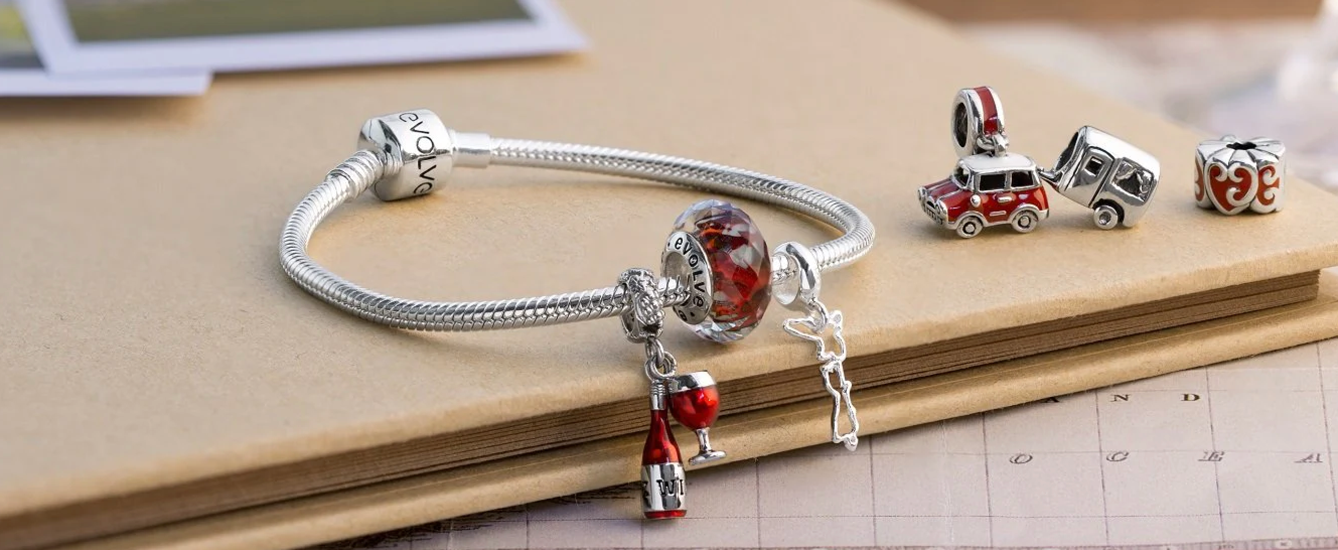 Evolve Silver Charm Bracelets & Bangles