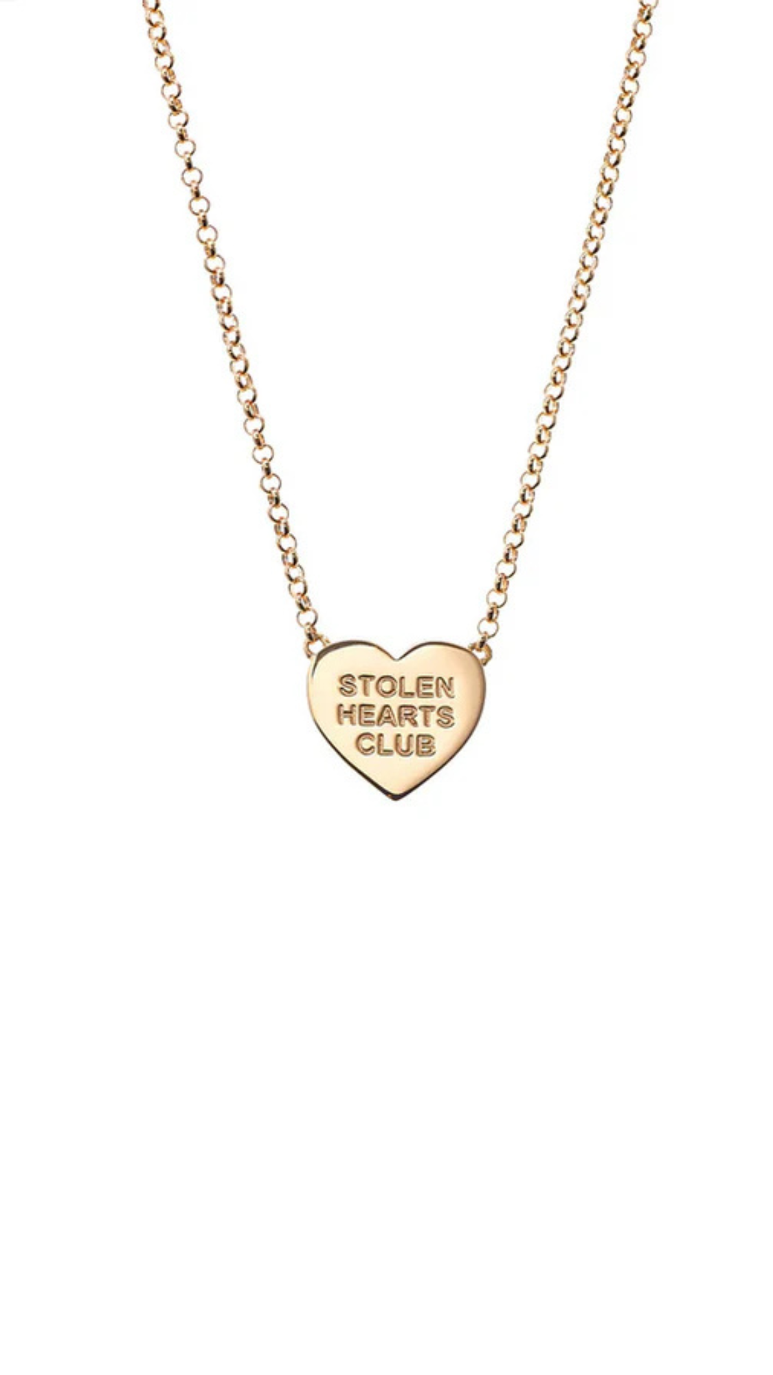 Stolen Girlfriends Club 18ct Gold Plated Stolen Hearts Club Necklace