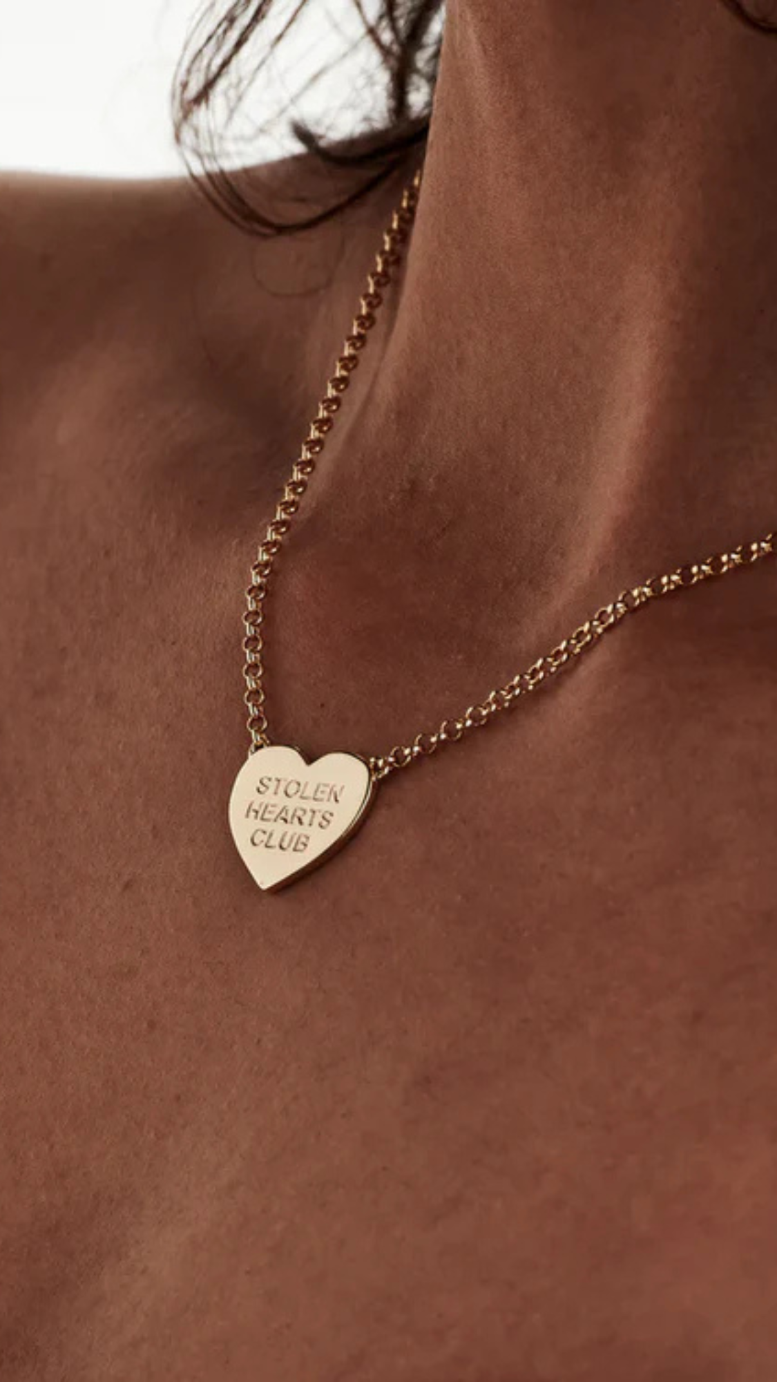 Stolen Girlfriends Club 18ct Gold Plated Stolen Hearts Club Necklace