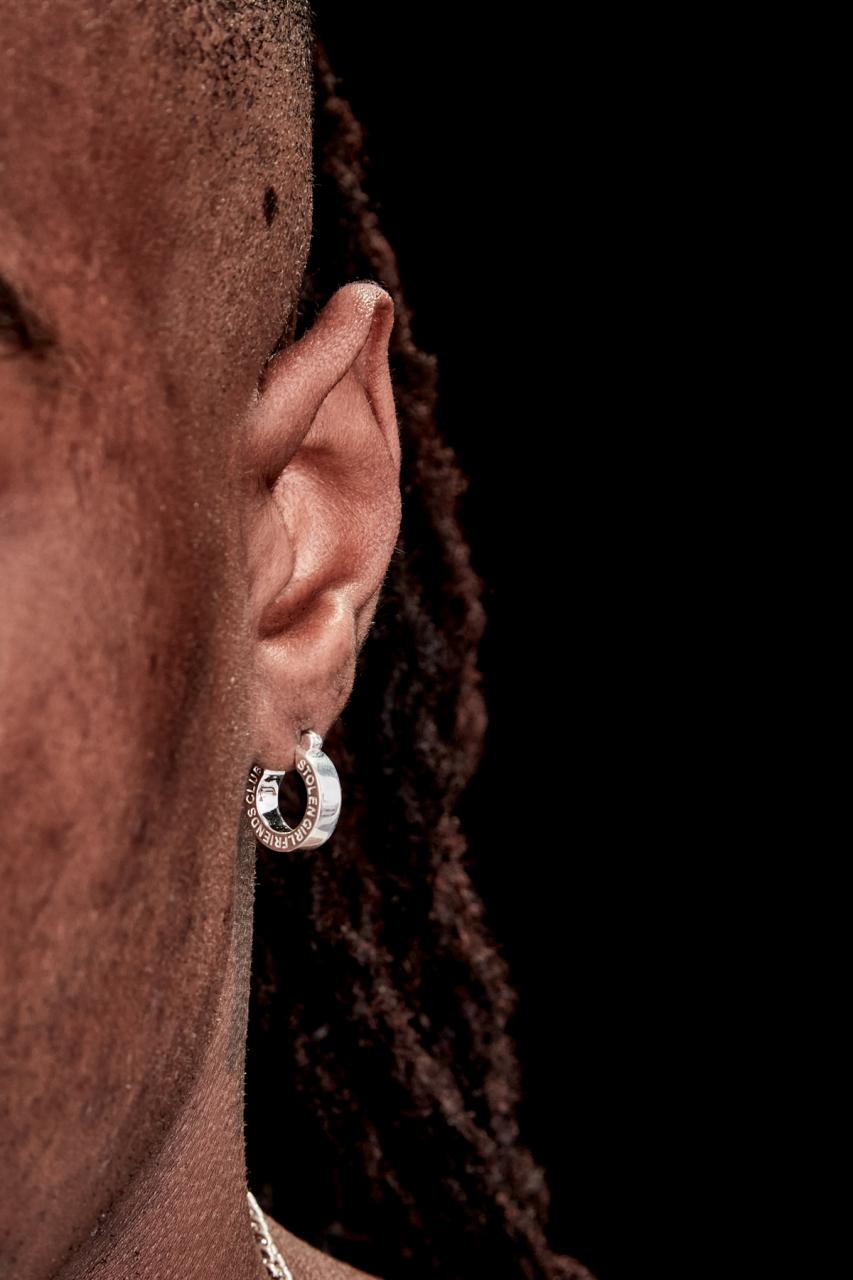 Stolen Girlfriends Club Sterling Silver Halo Huggie Earrings