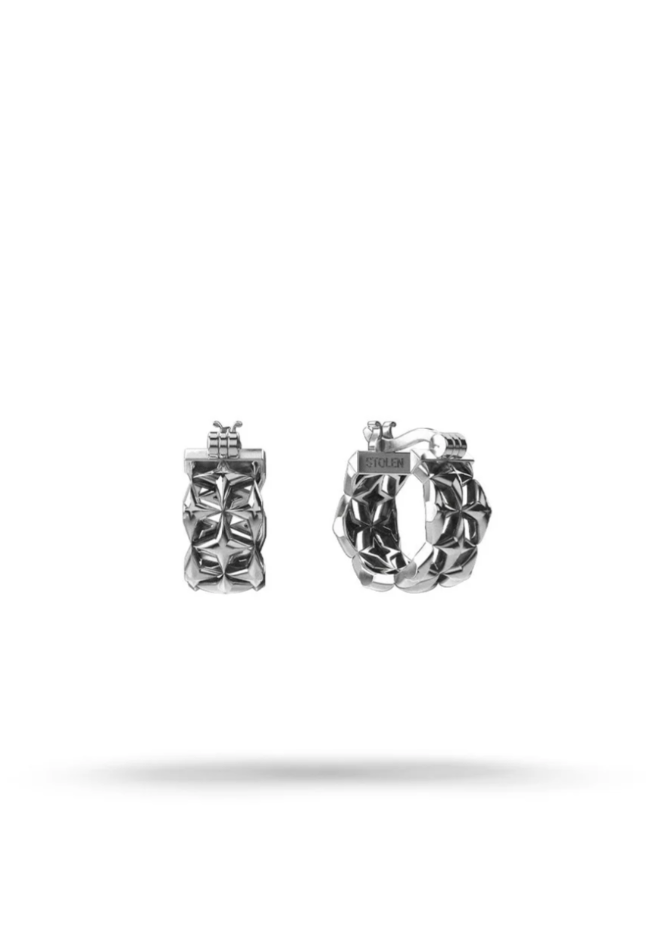 Stolen Girlfriends Club Sterling Silver Cosmic Punk Eternity Huggie Earrings