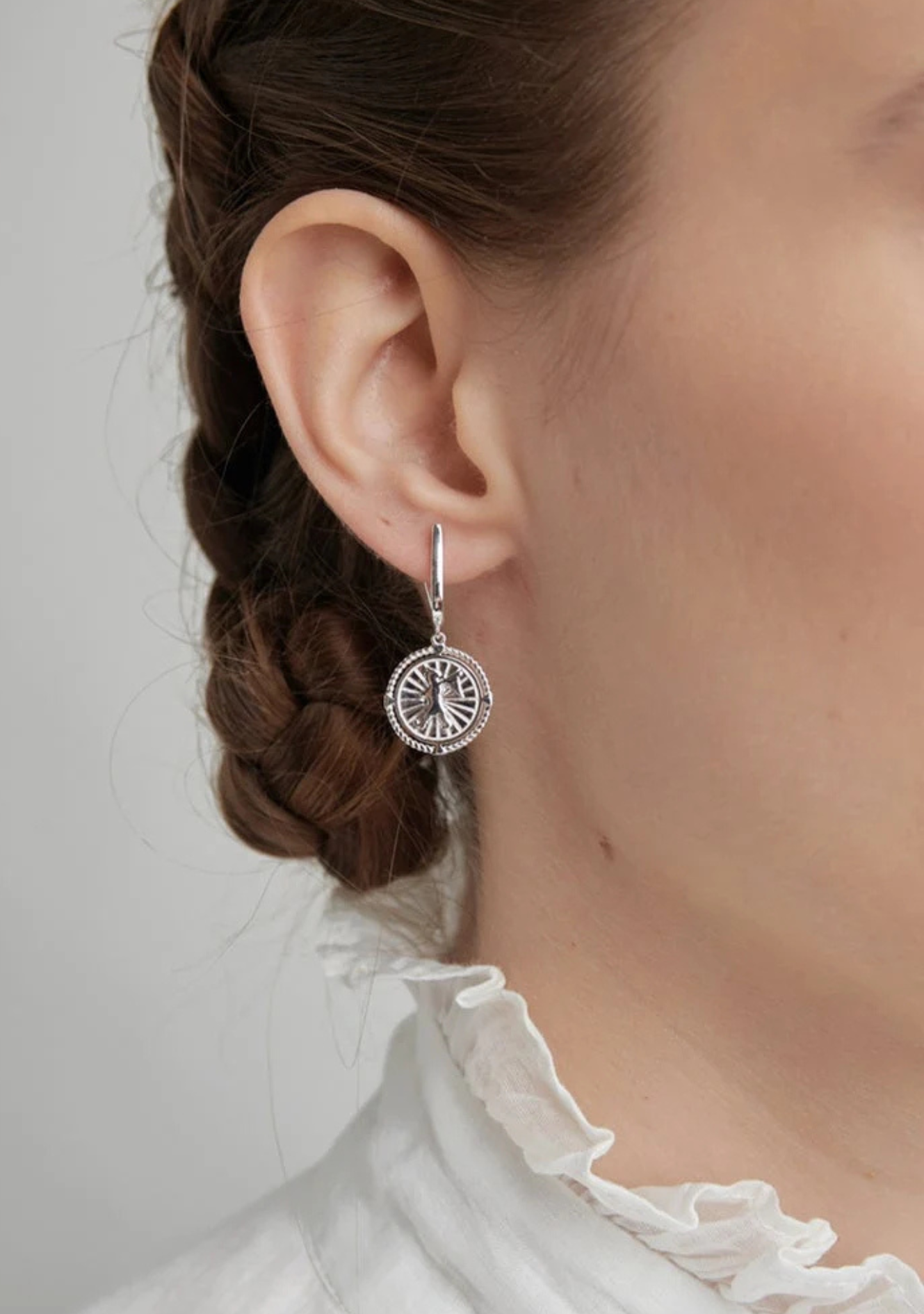 Karen Walker Sterling Silver Voyager Earrings