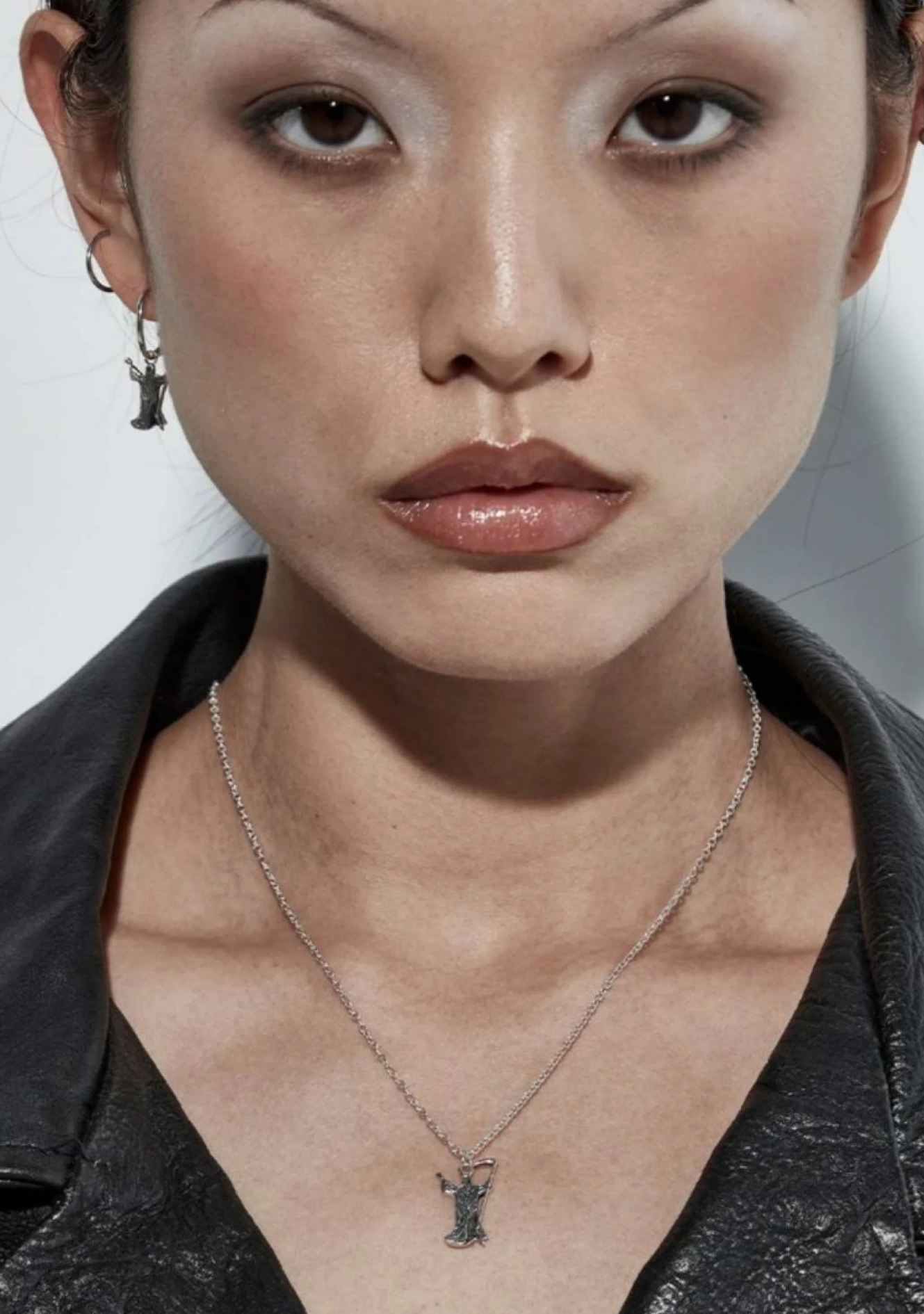 Stolen Girlfriends Club Sterling Silver Grim Reaper Necklace