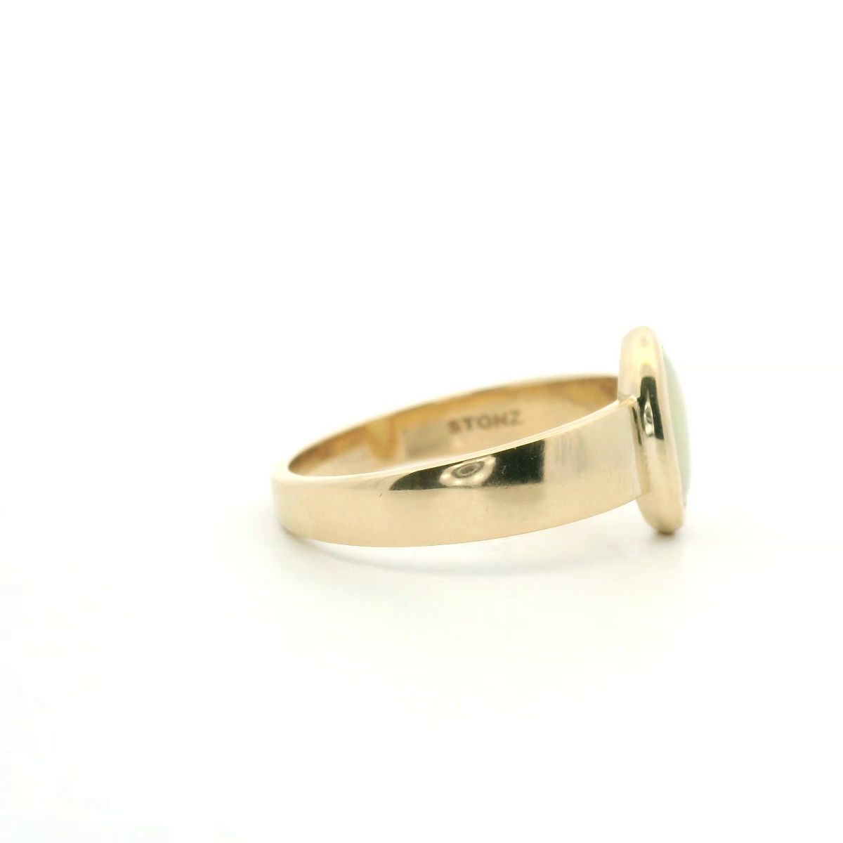 Opal 9ct Yellow Gold Bezel Set Ring