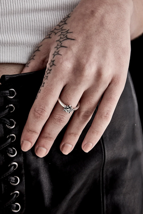 Stolen Girlfriends Club Sterling Silver Mini Bloom Ring