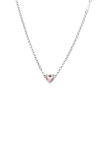 Stolen Girlfriends Club Sterling Silver Rose Quartz Talon Necklace