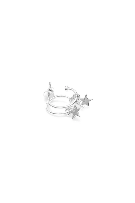 Stolen Girlfriends Club Sterling Silver Stolen Star Anchor Sleeper Earrings