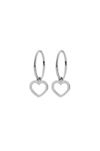 Karen Walker Sterling Silver Mini Heart Sleeper Earrings