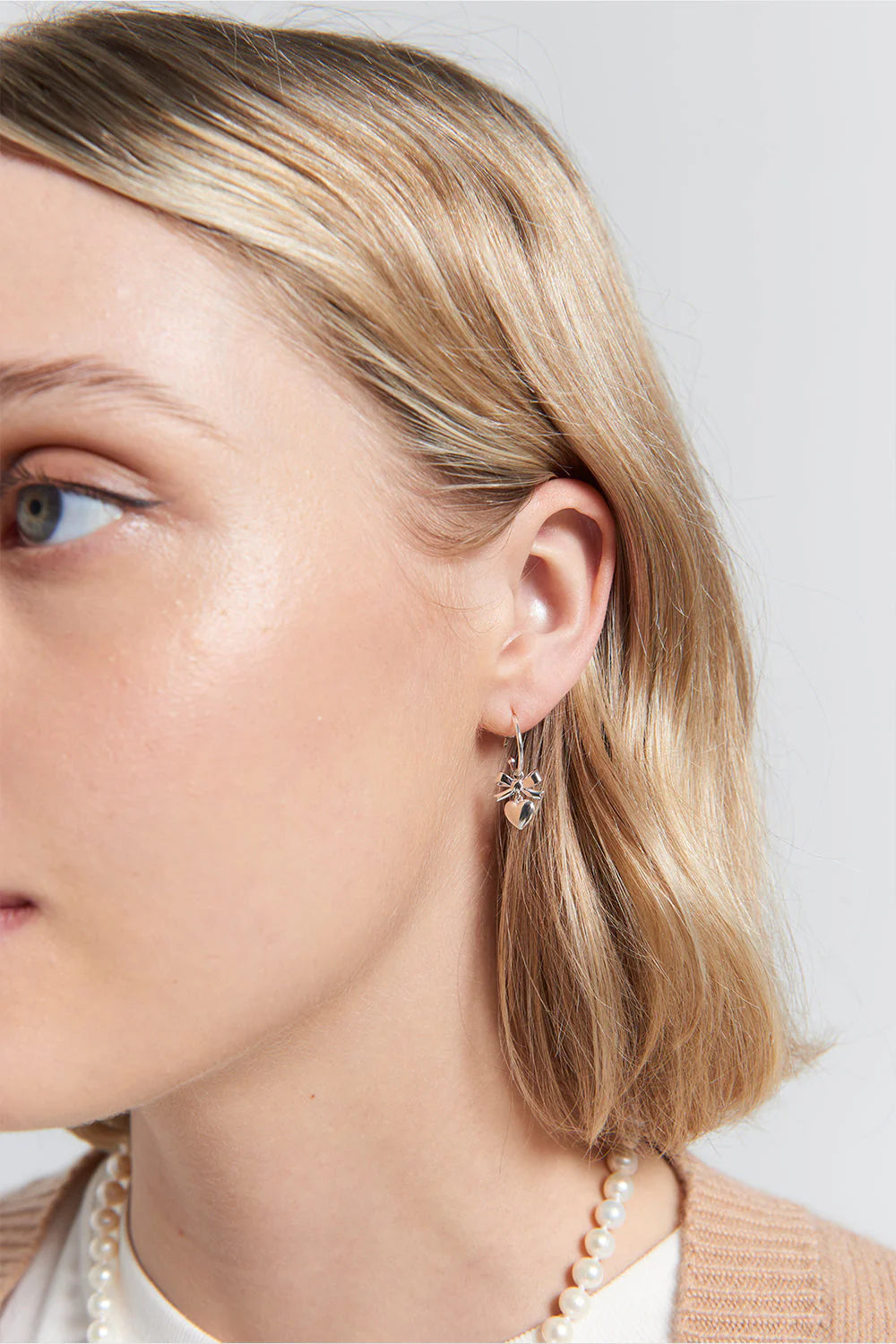 Karen Walker Sterling Silver Mini Superlove Hoop Earrings