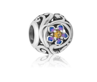 Evolve Chatham Island Forget Me Not (Resilience) NZ Garden Bead Charm