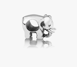 Evolve Sterling Silver Elephant Charm