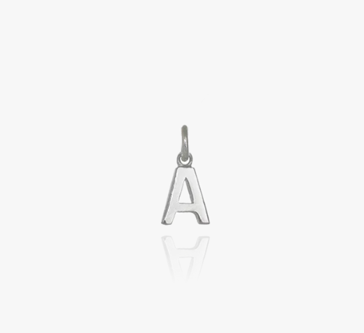 Evolve Sterling Silver Mini Letter 'A' Charm
