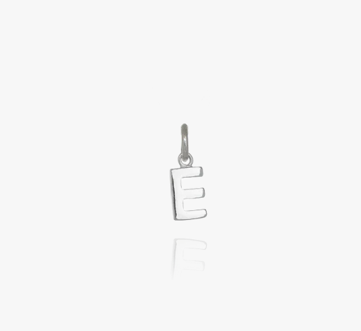 Evolve Sterling Silver Mini Letter 'E' Charm