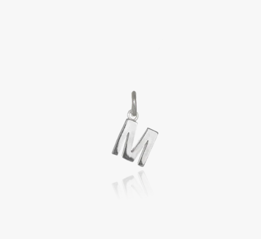 Evolve Sterling Silver Mini Letter 'M' Charm