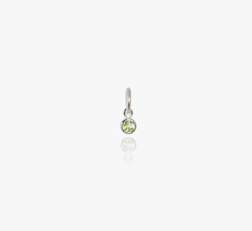 Evolve Sterling Silver August Peridot Pendant Charm