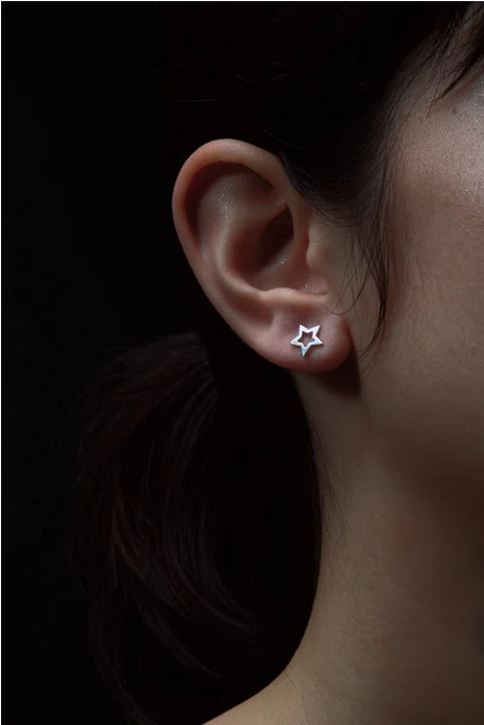Karen Walker Sterling Silver Mini Star Stud Earrings
