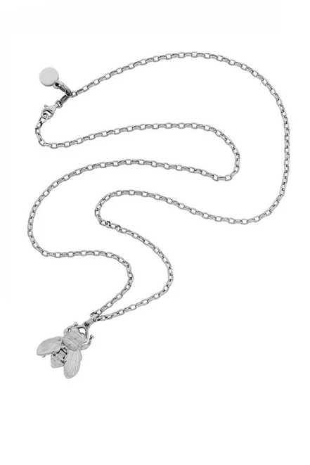 Karen Walker Sterling Silver Bee Necklace
