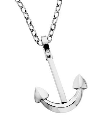 Karen Walker Sterling Silver Large Anchor Pendant