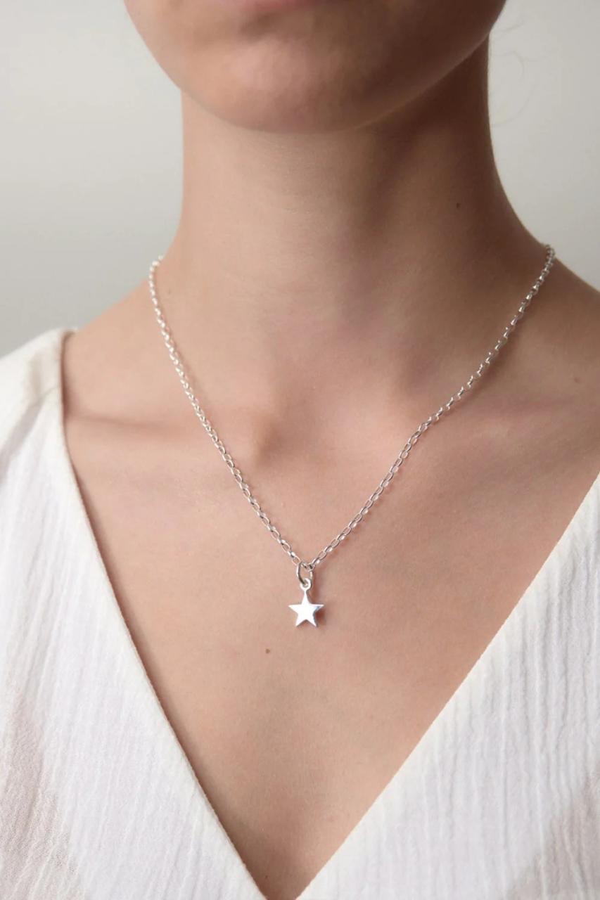 Karen Walker Silver Star Necklace
