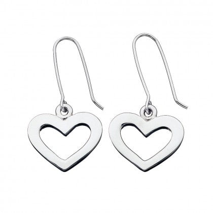 Karen Walker Sterling Silver Heart Hook Drop Earrings