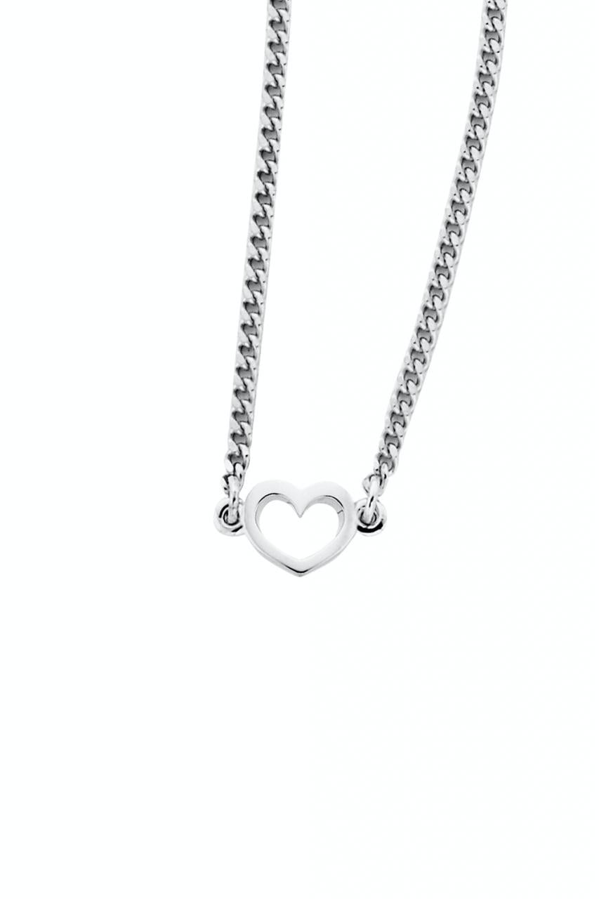 Karen Walker Sterling Silver Mini Heart Necklace