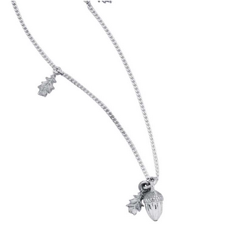 Karen Walker Small Acorn and Leaf Necklace