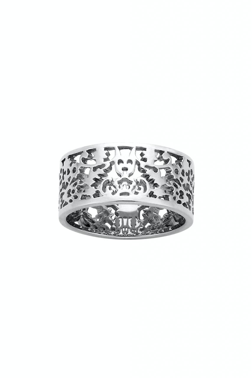 Karen Walker Sterling Silver 9mm Filigree Band Ring