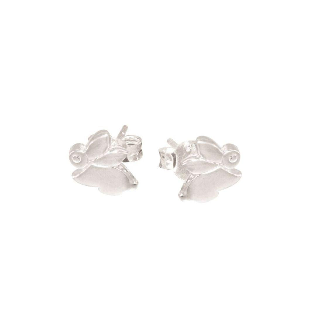 Children's Sterling Silver Rabbit Stud Earrings