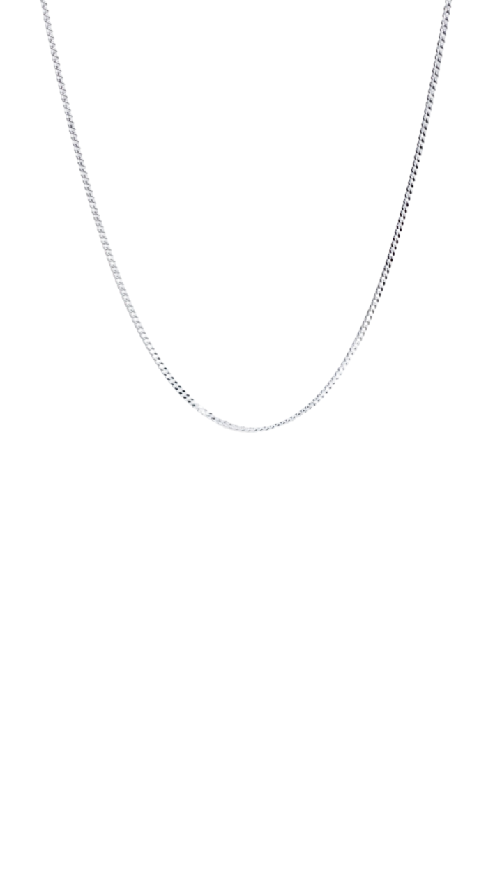 Sterling Silver Diamond Cut Curb Chain