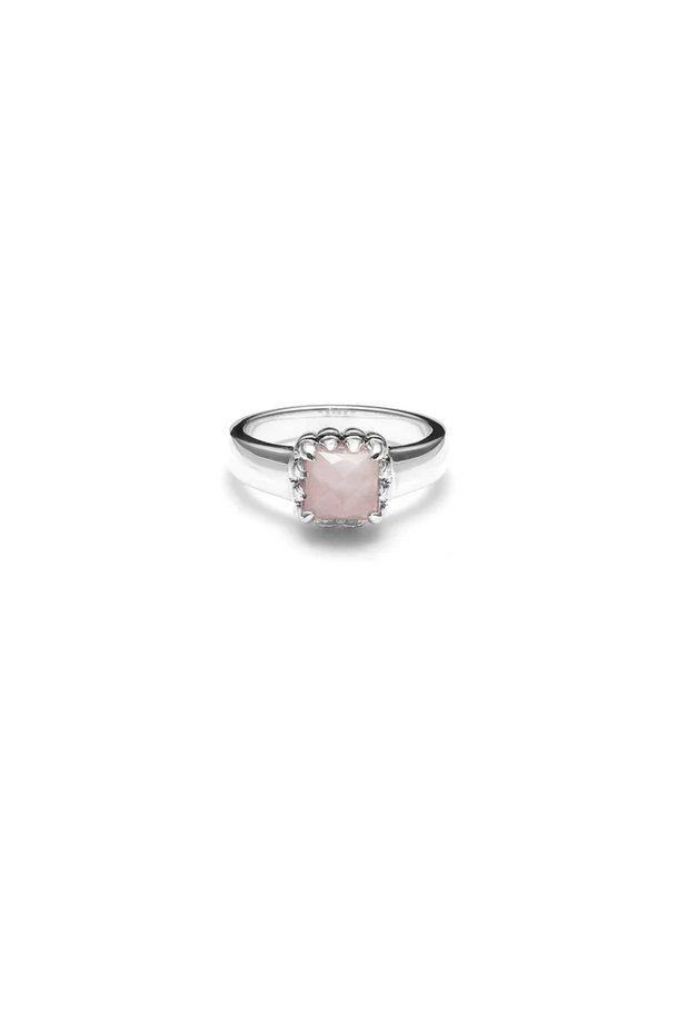 Stolen Girlfriends Club Baby Claw Rose Quartz Ring