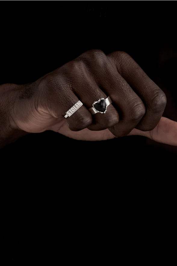 Stolen Girlfriends Club Sterling Silver Stolen Bar Ring