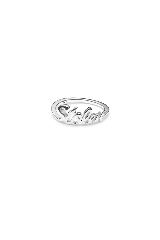 Stolen Girlfriends Club Sterling Silver Stolen Script Ring