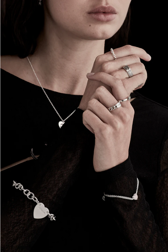 Stolen Girlfriends Club Sterling Silver Cold Heart Bracelet