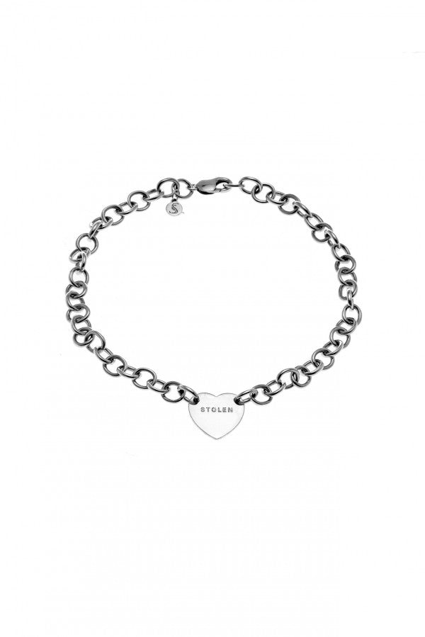 Stolen Girlfriends Sterling Silver Cold Heart Choker Necklace