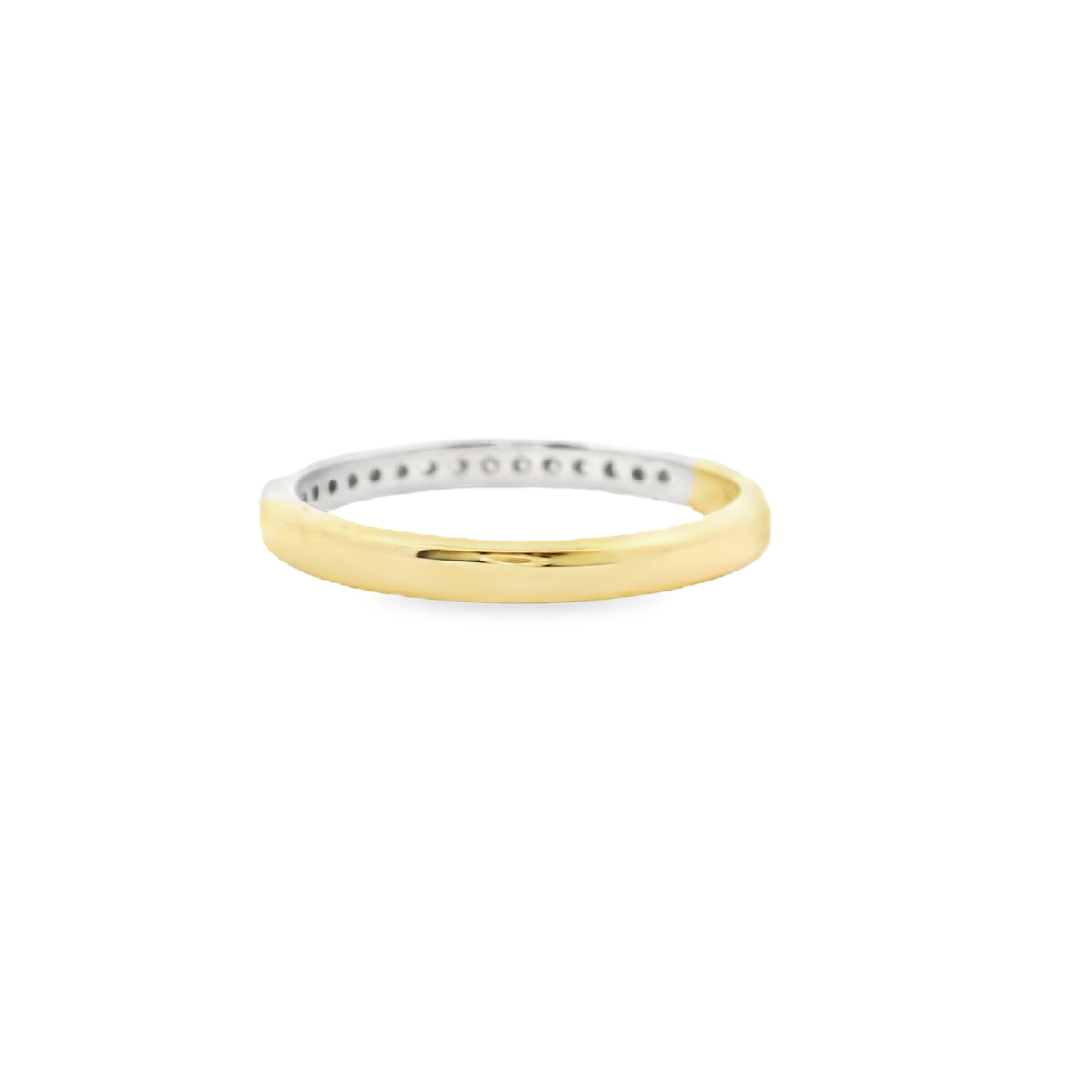 The Blair Setting 18ct Yellow & White Gold Diamond Bead Set Band