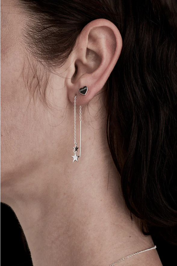 Stolen Girlfriends Club Sterling Silver Falling Stolen Star Earrings
