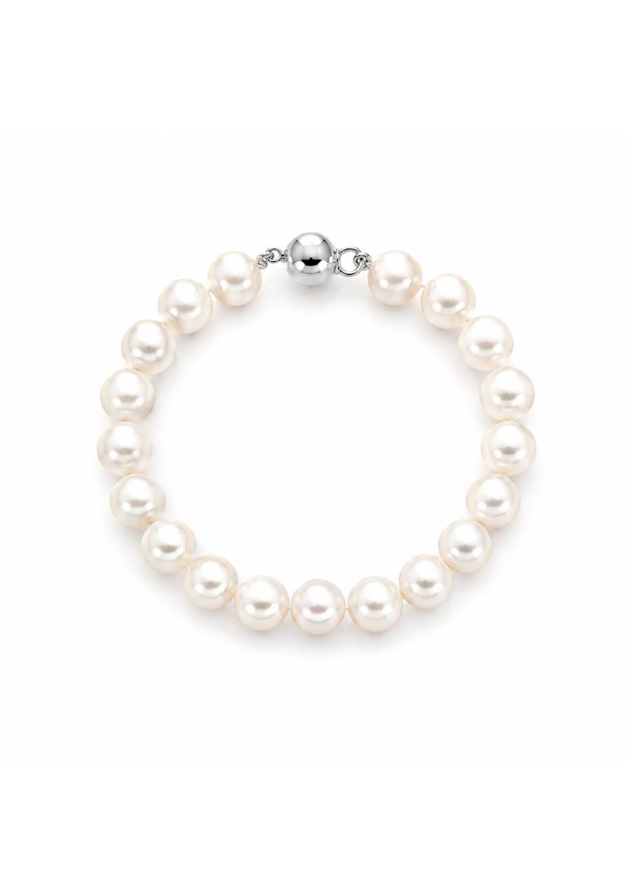 Freshwater Pearl with Silver Clasp Bracelet 19cm