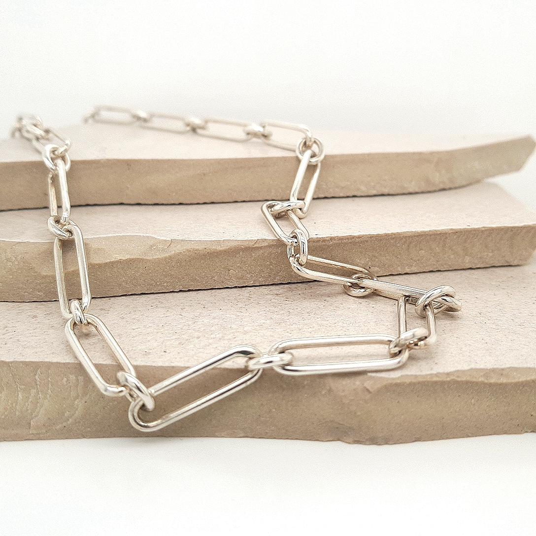 Sterling Silver Albert Chain Necklace