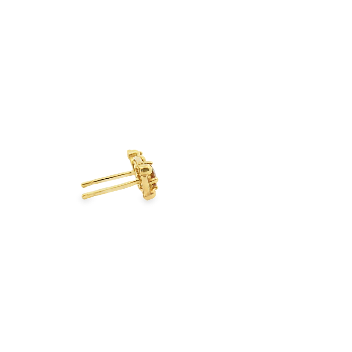 Ruby 9ct Yellow Gold Oval Ruby Claw Set Stud Earrings