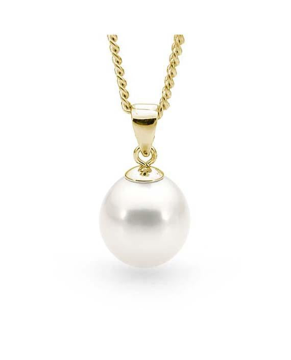 Ikecho 9ct Yellow Gold Freshwater Pearl Necklace 45cm