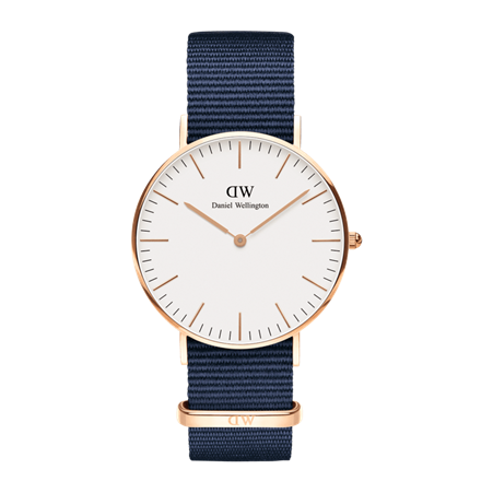 Daniel wellington pink and navy watch hot sale