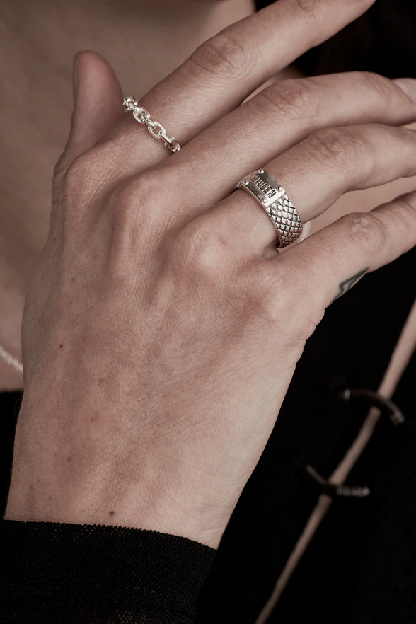 Stolen Girlfriends Club Silver Skinny Snake Ring