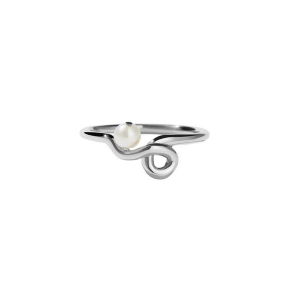 Meadowlark Sterling Silver Freshwater Pearl Clio Ring