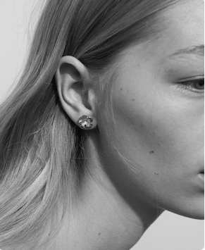 Meadowlark Sterling Silver Small Coral Earrings