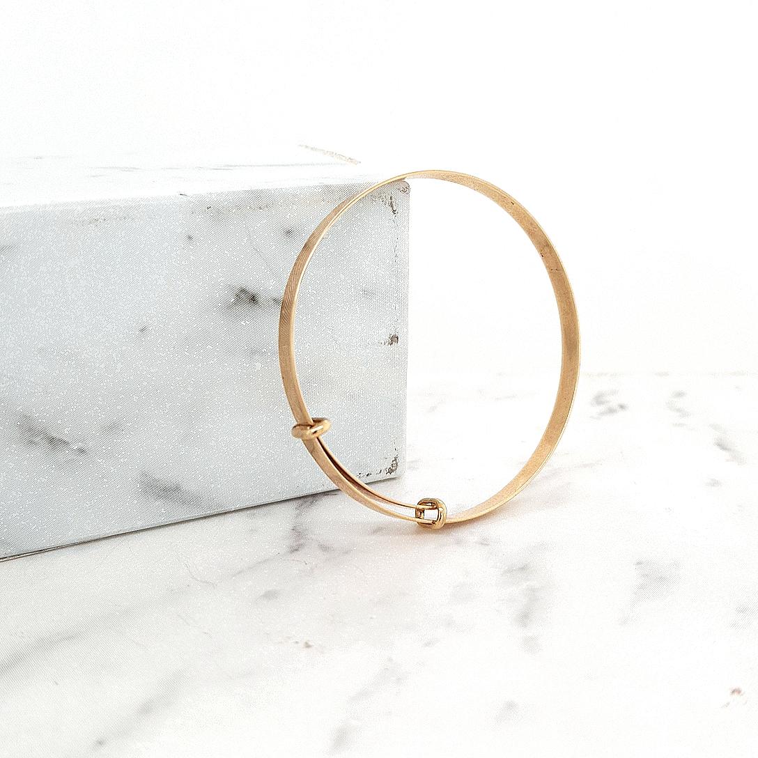 9ct Yellow Gold Plain Baby Bangle