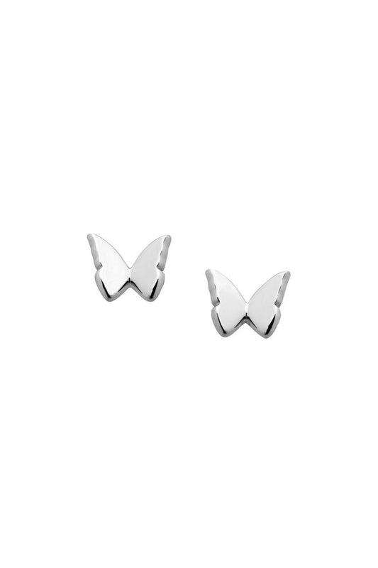 Karen Walker Sterling Silver Mini Butterfly Stud Earrings