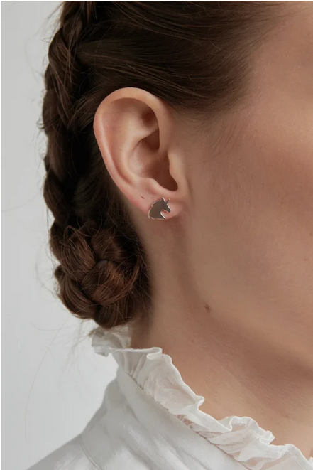 Karen Walker Sterling Silver Mini Unicorn Stud Earrings