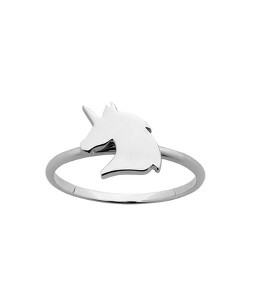 Karen Walker Sterling Silver Mini Unicorn Ring
