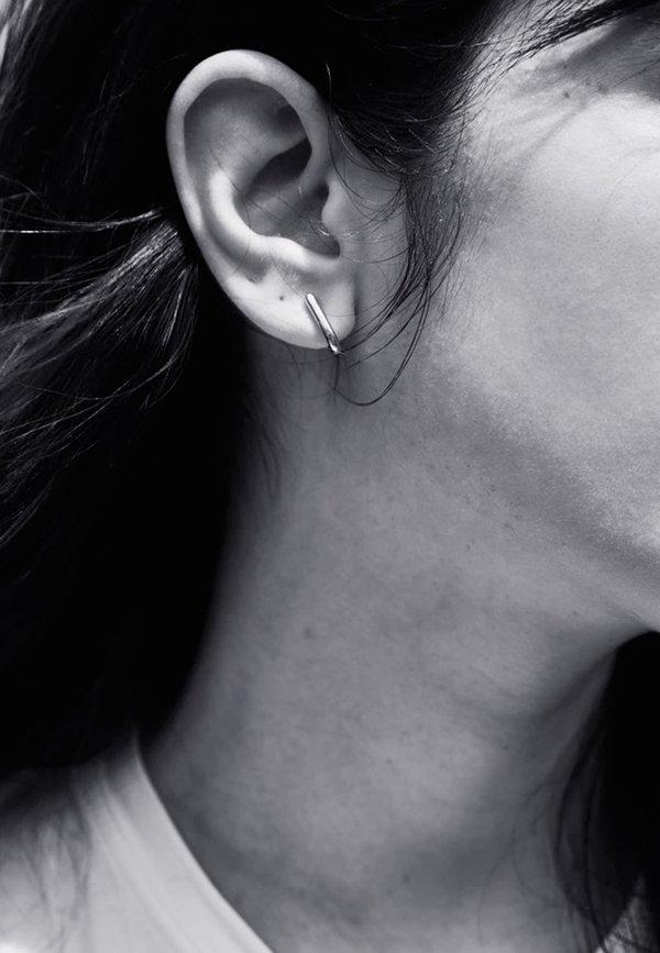 Meadowlark Sterling Silver Sculpture Stud Earrings