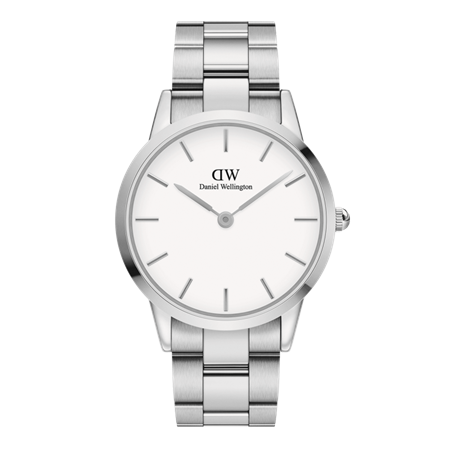 Daniel Wellington Iconic Link 40mm Steel White Dial Watch, Code: DW00100341